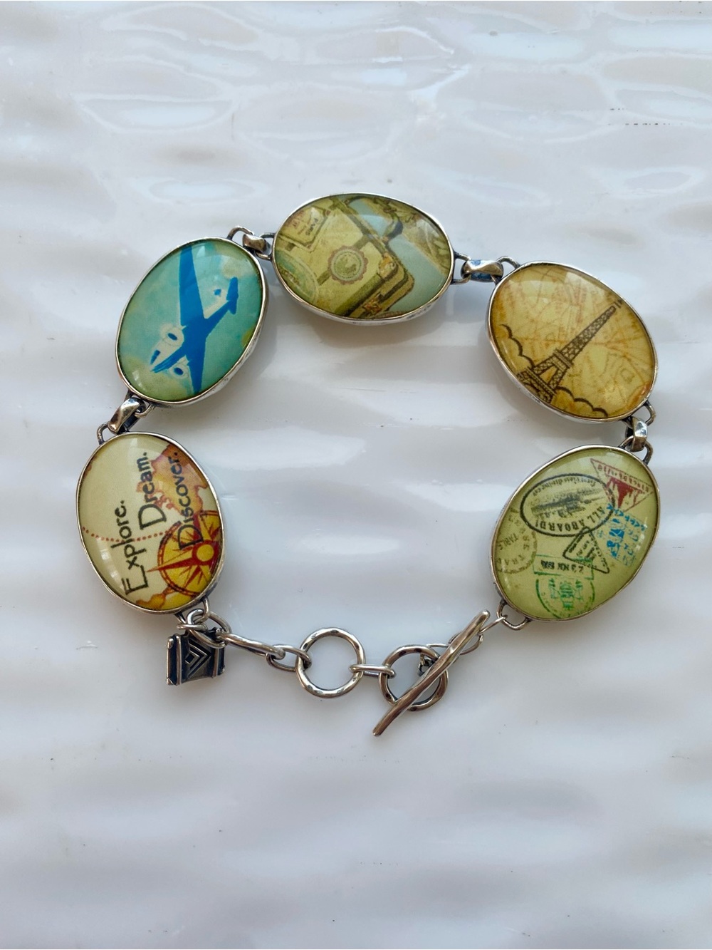 Silpada Passport Bracelet Rare B2436 - Picture 4 of 10